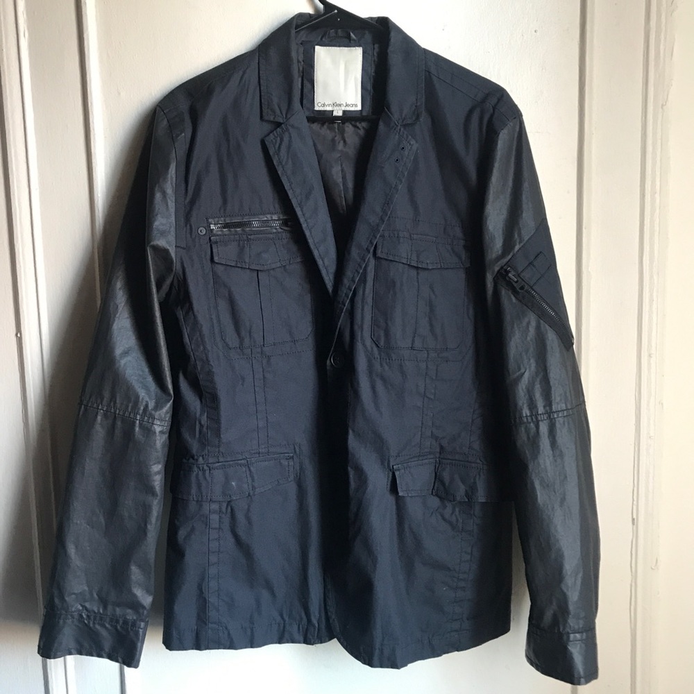 Calvin Klein Button Down Jacket Black Size L Men